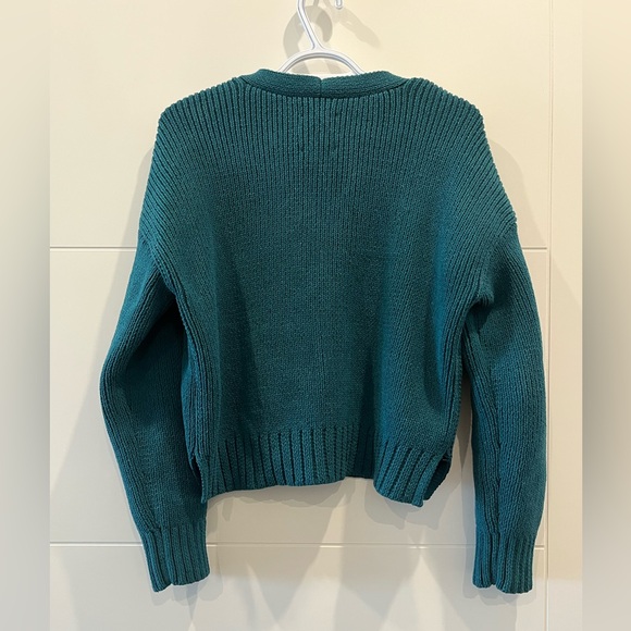 Abercrombie & Fitch Green Button-Up Cardigan - Picture 2 of 7